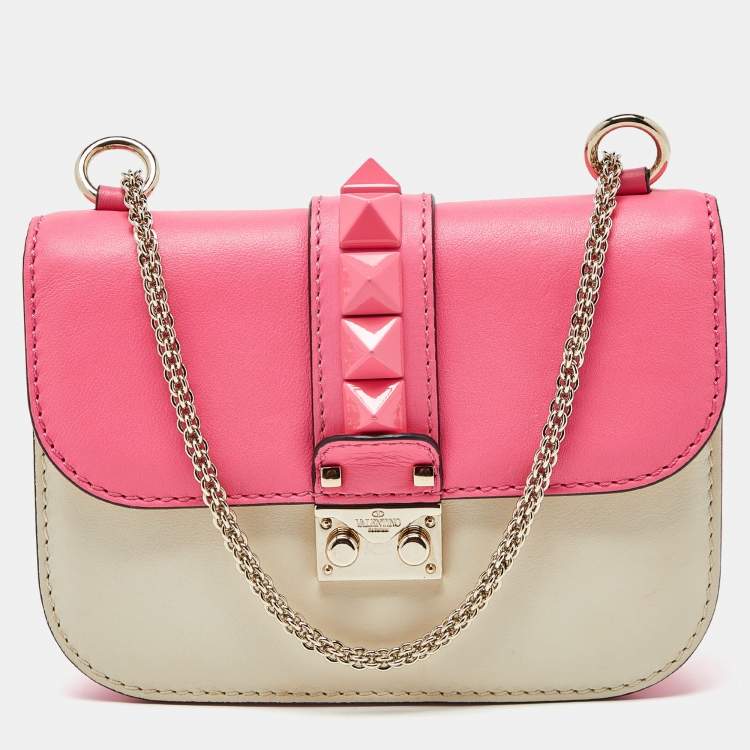 Valentino Rockstud Glam Lock Medium Flap Bag