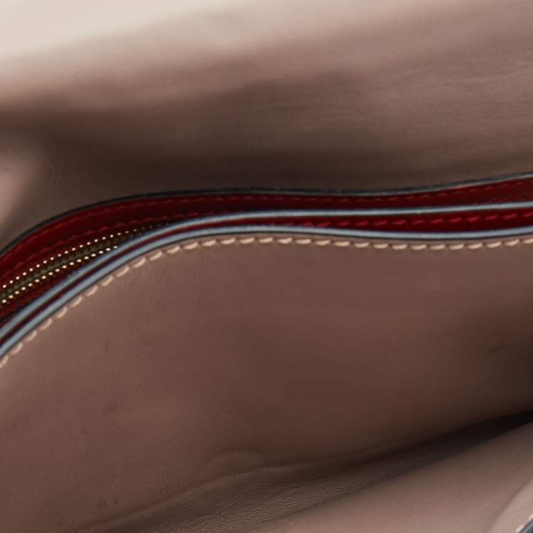 Pre Owned Valentino Red Leather Rockstud Wristlet Clutch