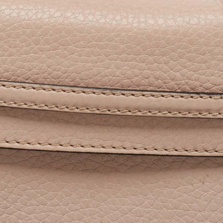 Pre Owned Valentino Beige Leather My Rockstud Top Handle Bag