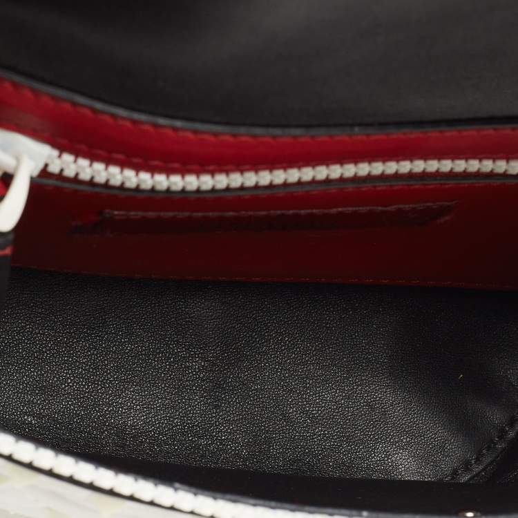 Pre Owned Valentino White Leather Rockstud Spike Belt Bag