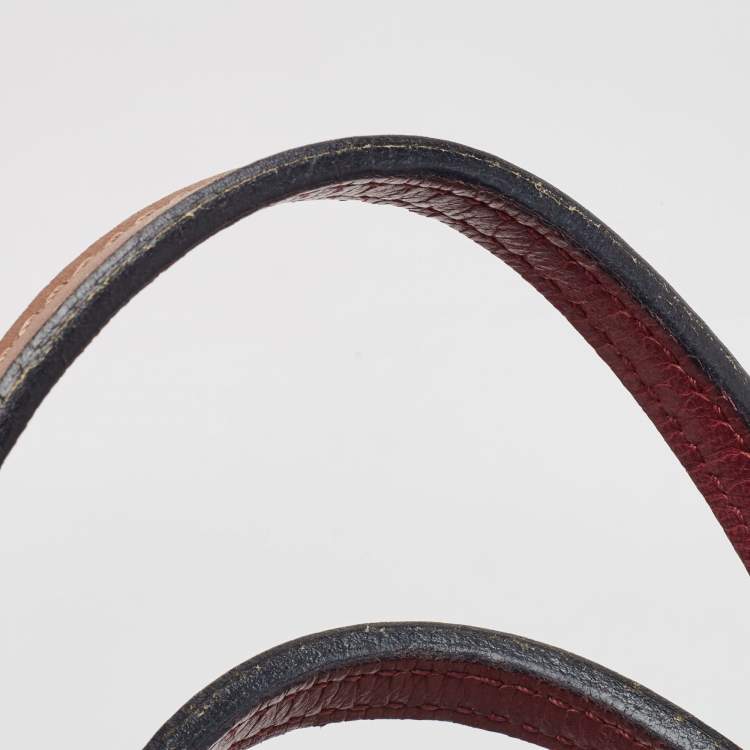 Pre Owned Valentino Multicolor V Print Canvas and Leather Shopper Tote