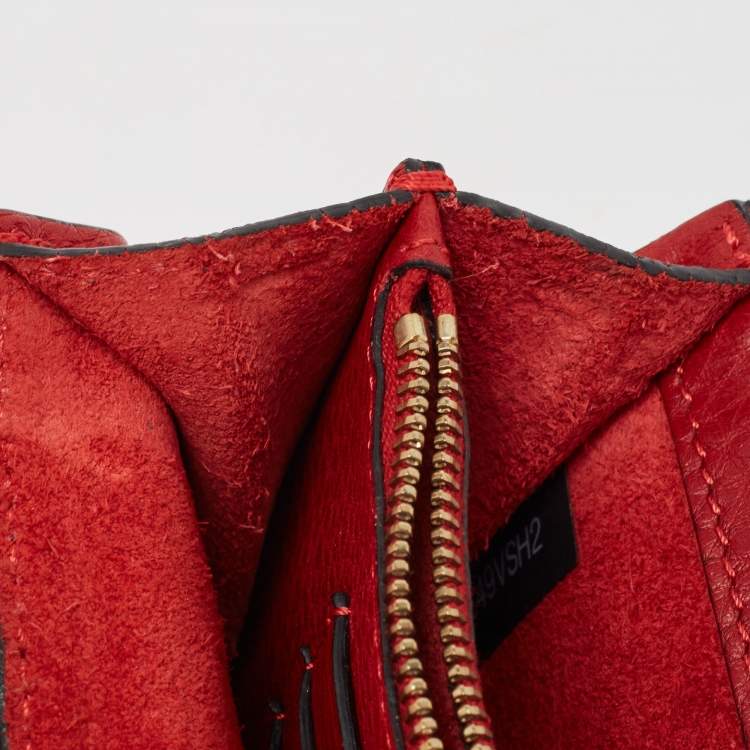 Pre Owned Valentino Red Leather Rockstud Chain Clutch