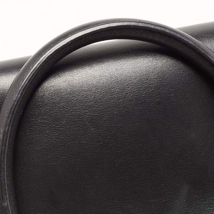 Pre Owned Valentino Black Leather Mini Rockstud Trapeze Tote