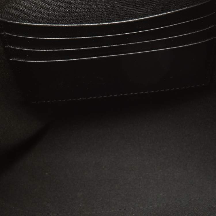 Pre Owned Valentino x Undercover Black Canvas and Leather UFO Slim Pouch