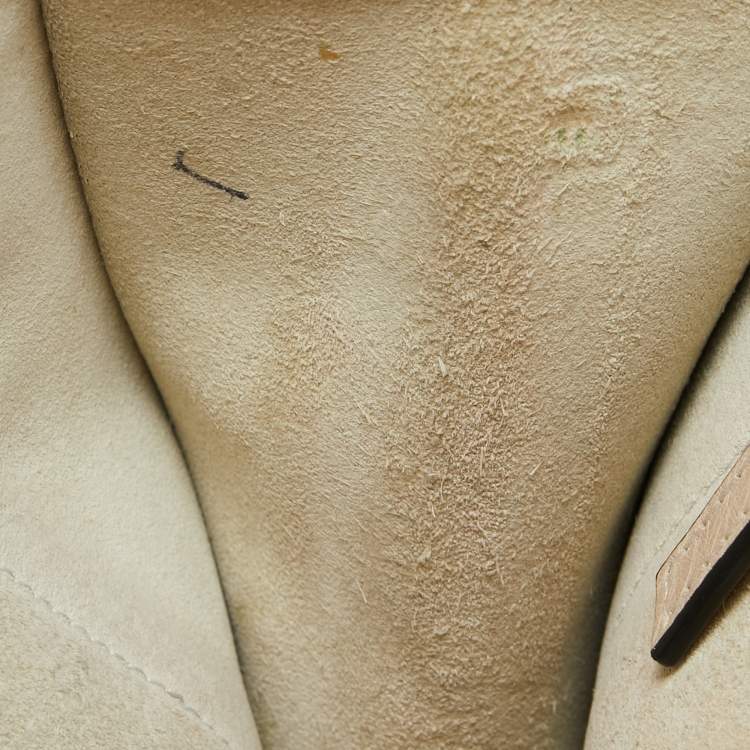 Pre Owned Valentino Cream Leather Medium Rockstud Glam Lock Flap Bag