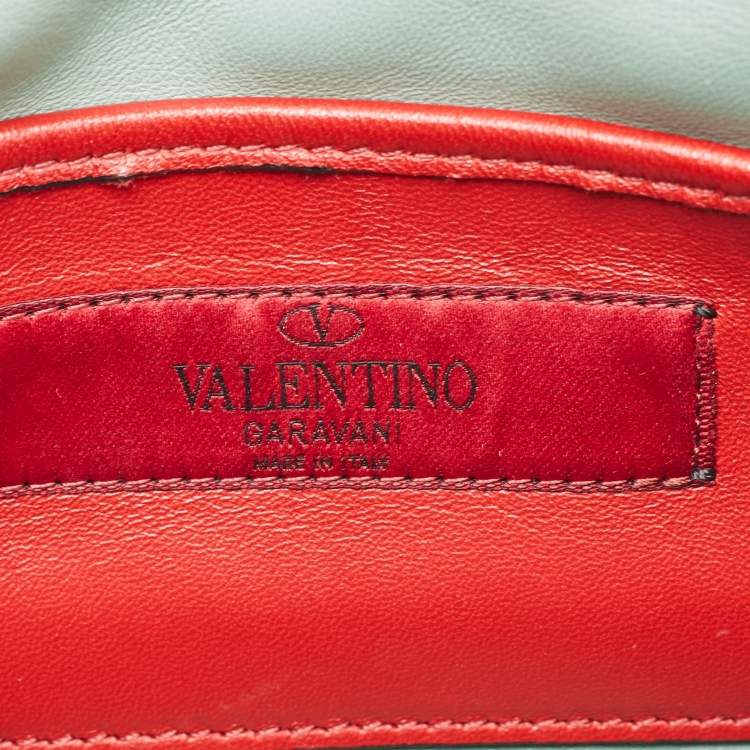 Pre Owned Valentino Multicolor Quilted Leather Small Rockstud Spike Chain Shoulder Bag