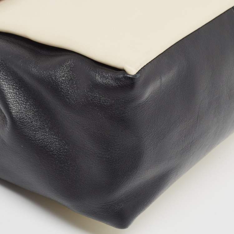 Pre Owned Valentino Tricolor Leather Medium Mime Top Handle Bag