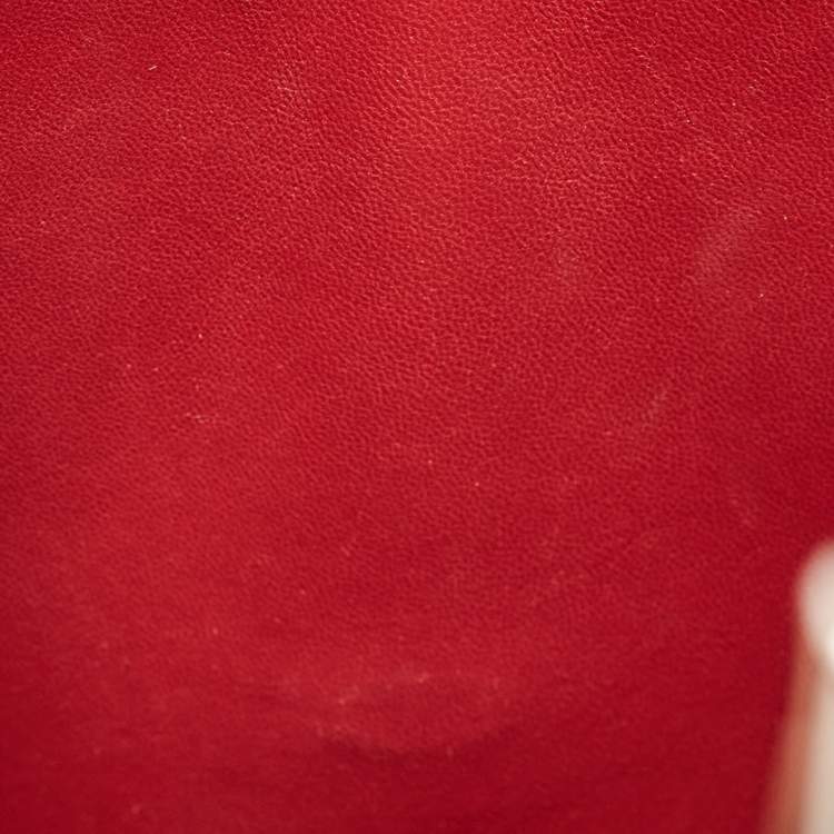 Pre Owned Valentino Red Leather Rockstud Top Handle Bag