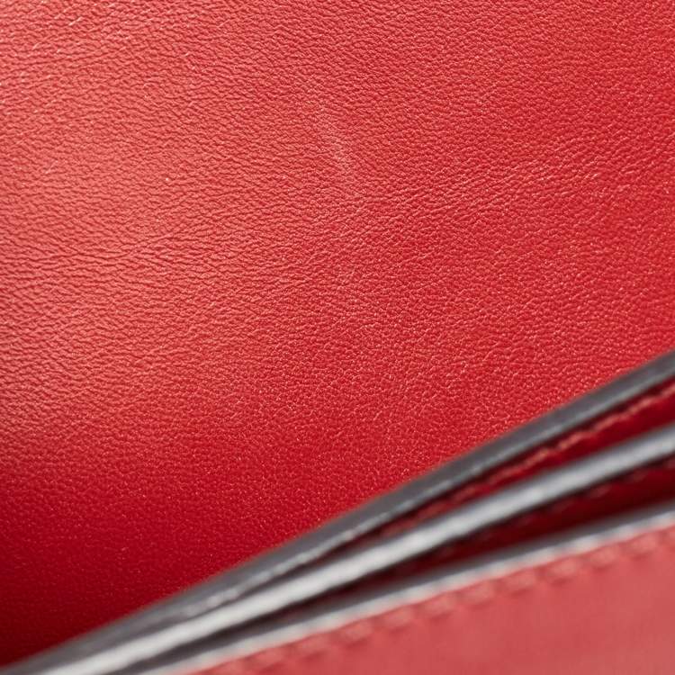 Pre Owned Valentino Red Leather Rockstud Top Handle Bag