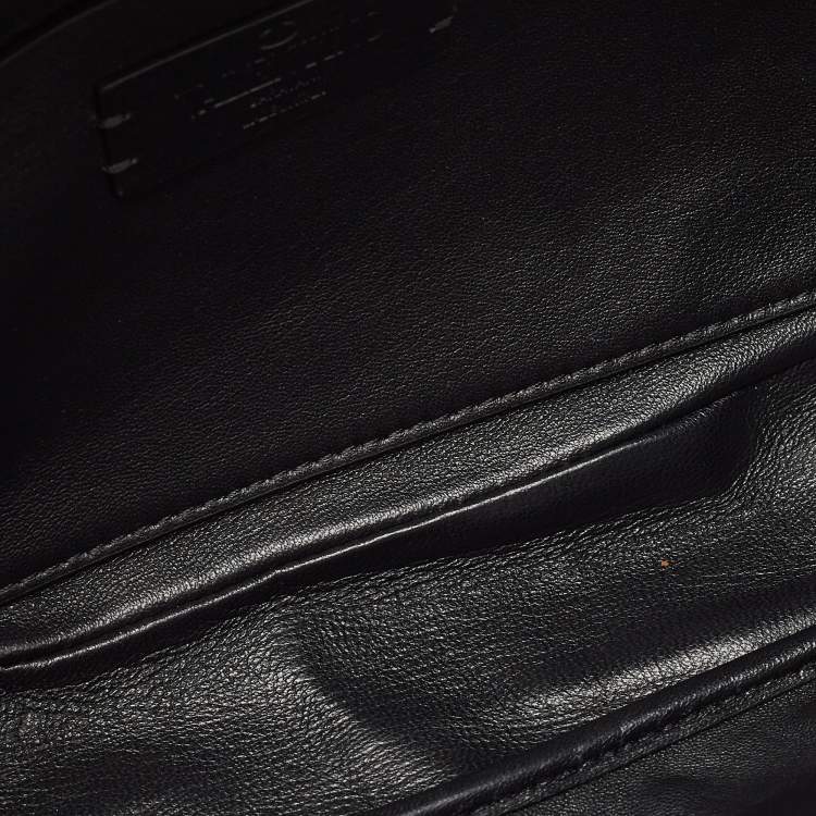 Pre Owned Valentino Black Leather VSling Crossbody Bag