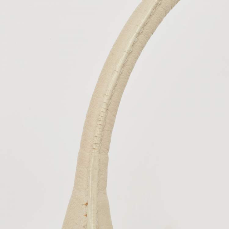 Pre Owned Valentino Off White Leather Mini Catch Satchel