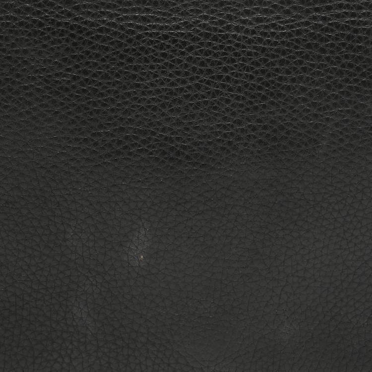 Pre Owned Valentino Black Leather Rockstud Flap Organizer Clutch