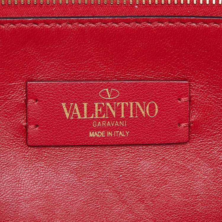 مملوكة مسبقًا Valentino Cream Leather Vring Flap Top Handle Bag