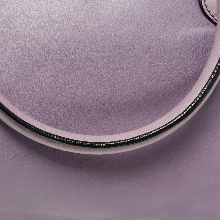 Pre Owned Valentino Purple Leather Bow Satchel