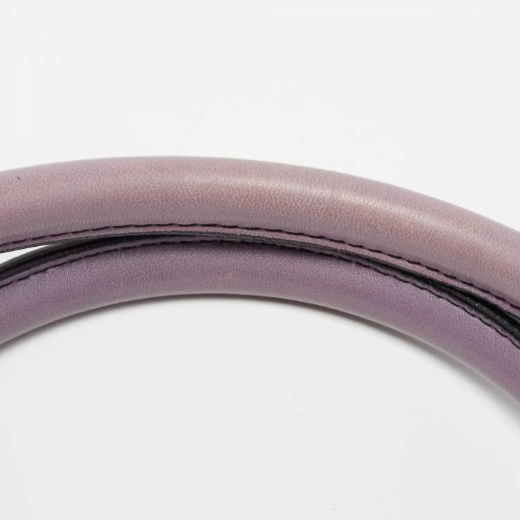 Pre Owned Valentino Purple Leather Bow Satchel