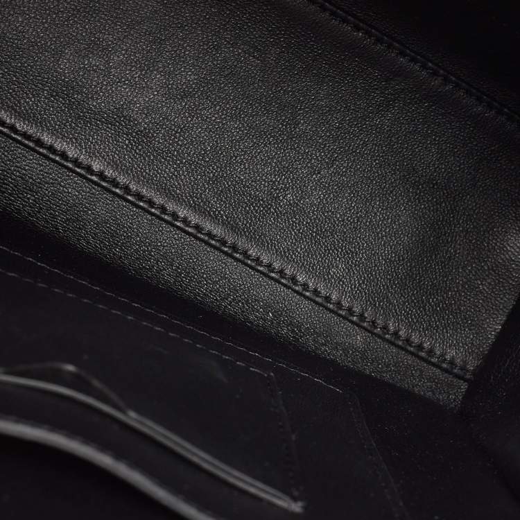 Pre Owned Valentino Black Leather Small One Stud Top Handle Bag