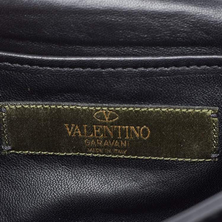 Pre Owned Valentino Multicolor Canvas and Leather Camubutterfly Va Va Voom Shoulder Bag