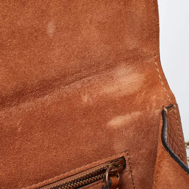 Pre Owned Valentino Beige Leather Medium Embroidered Rockstud Glam Lock Flap Bag