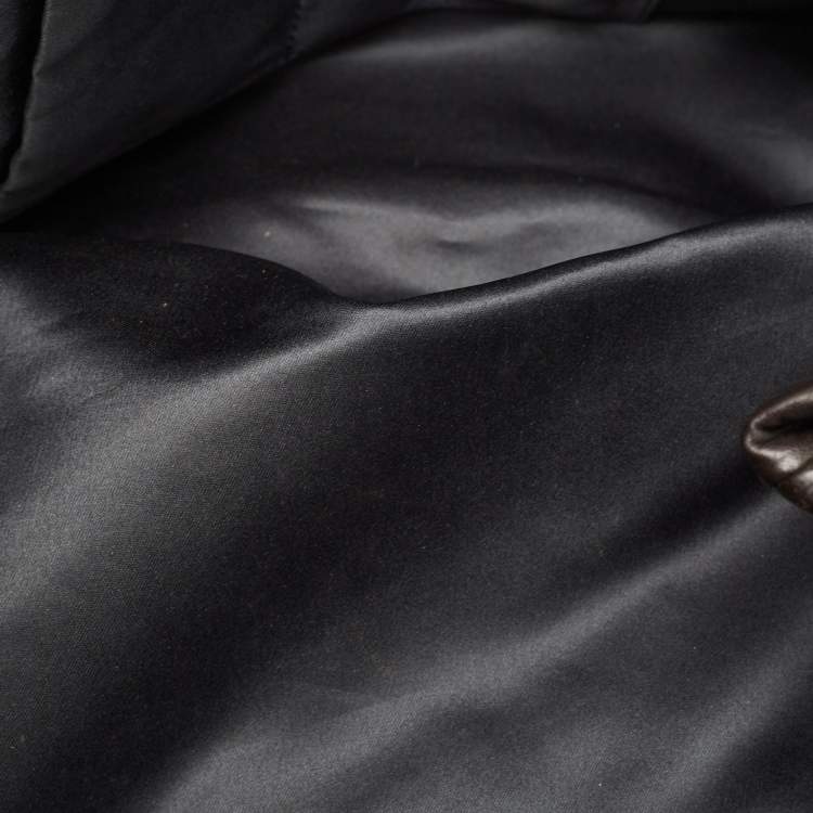 Pre Owned Valentino Metallic Leather Beaded Embellished Tote