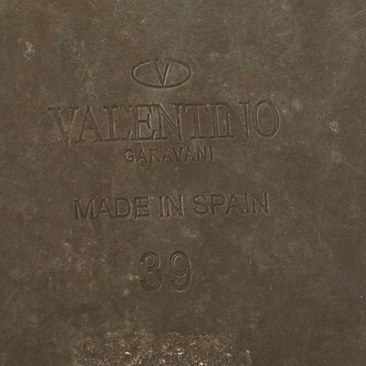 Pre Owned Valentino Multicolor Butterfly Print Canvas Espadrille Flats Size 39