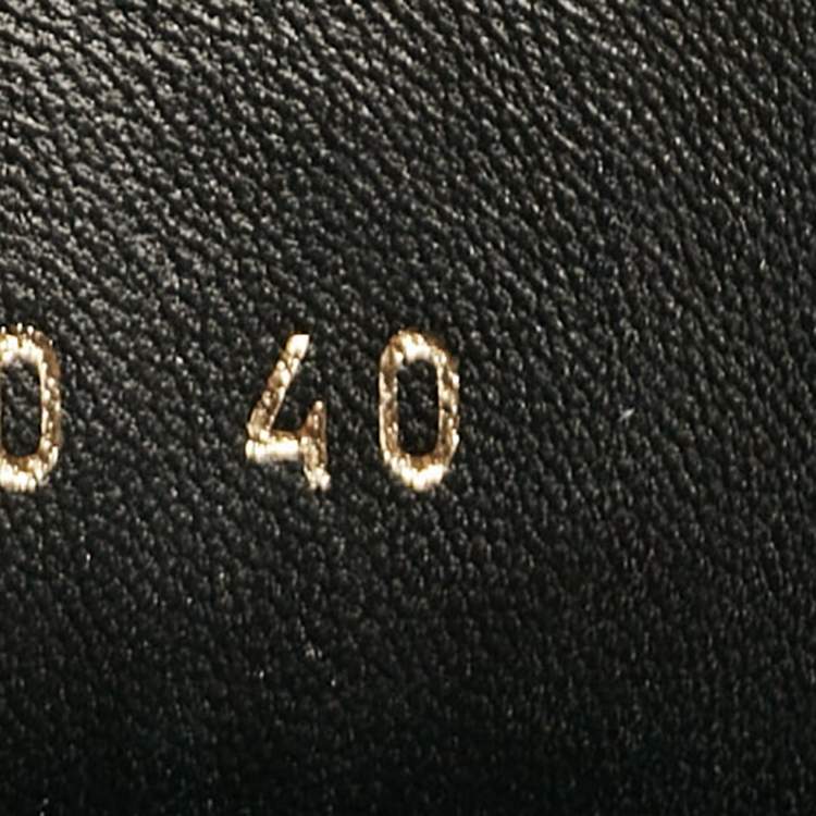 Pre Owned Valentino Black Leather Rockstud Ankle Boots Size 40