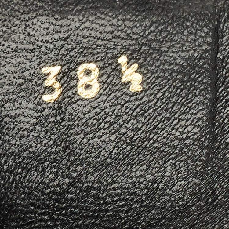 Pre Owned Valentino Black Leather Uniqueform Platform Ankle Length Boots Size 38.5