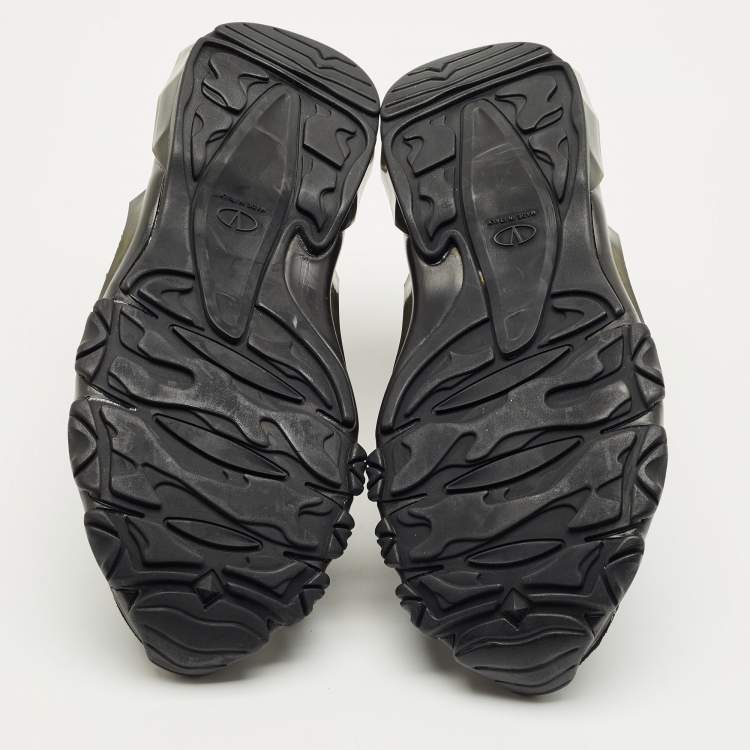 Pre Owned Valentino Black Suede Crystal Embellished High Top Sneakers Size 38.5