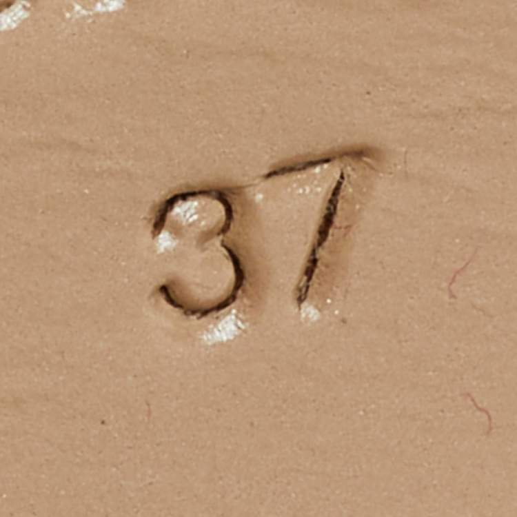 Pre Owned Valentino Dusty Pink Leather Peep Toe Platform Pumps Size 37