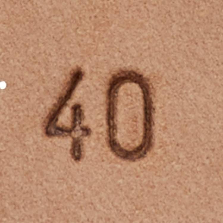 Pre Owned Valentino Cream Patent Leather Tango Ankle Strap Pumps Size 40