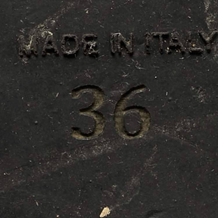 Pre Owned Valentino Rockstud Size 36 Black Leather Combat Boots