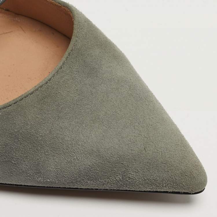 مملوكة مسبقًا Valentino Rockstud Size 36 Grey Suede Pumps