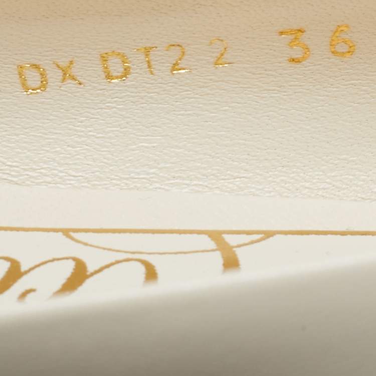 Pre Owned Valentino Rockstud Size 36 White/Black Leather Pointed Cap Toe Ballet Flats