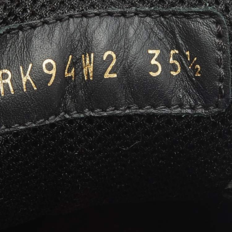 Pre Owned Valentino Bounce Size 35.5 Multicolor Leather and Suede Low Top Sneakers