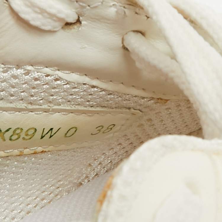 Pre Owned Valentino Rockrunner Size 38 Multicolor Camouflage Canvas and Suede Low Top Sneakers