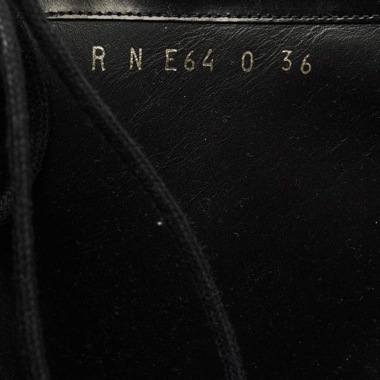 مملوكة مسبقًا Valentino Soul Rockstud Size 36 Black Leather Knee Length Boots