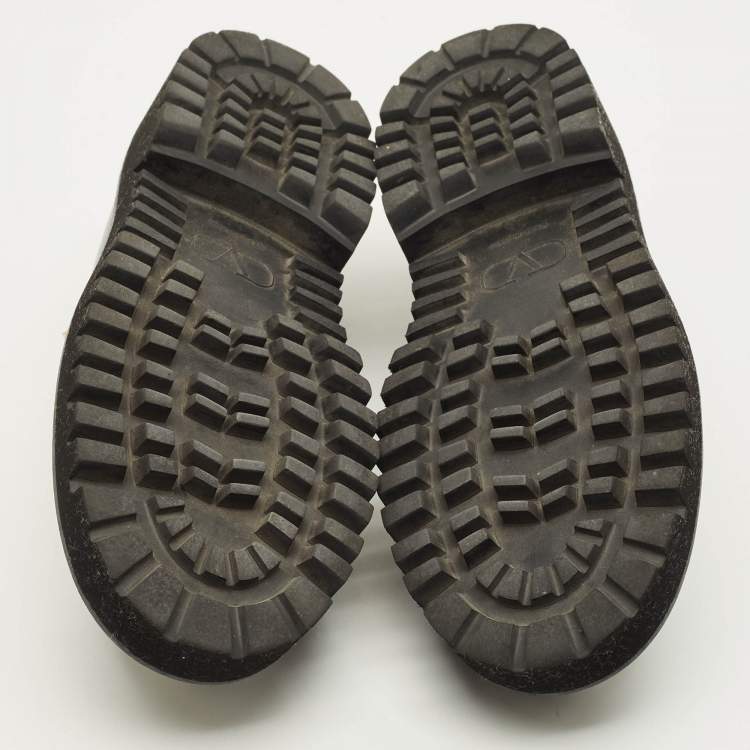 Pre Owned Valentino Rockstud Size 38 Leather Loafers