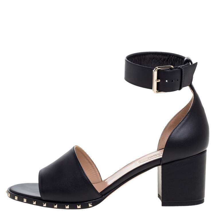 Rockstud ankle strap hot sale block sandal