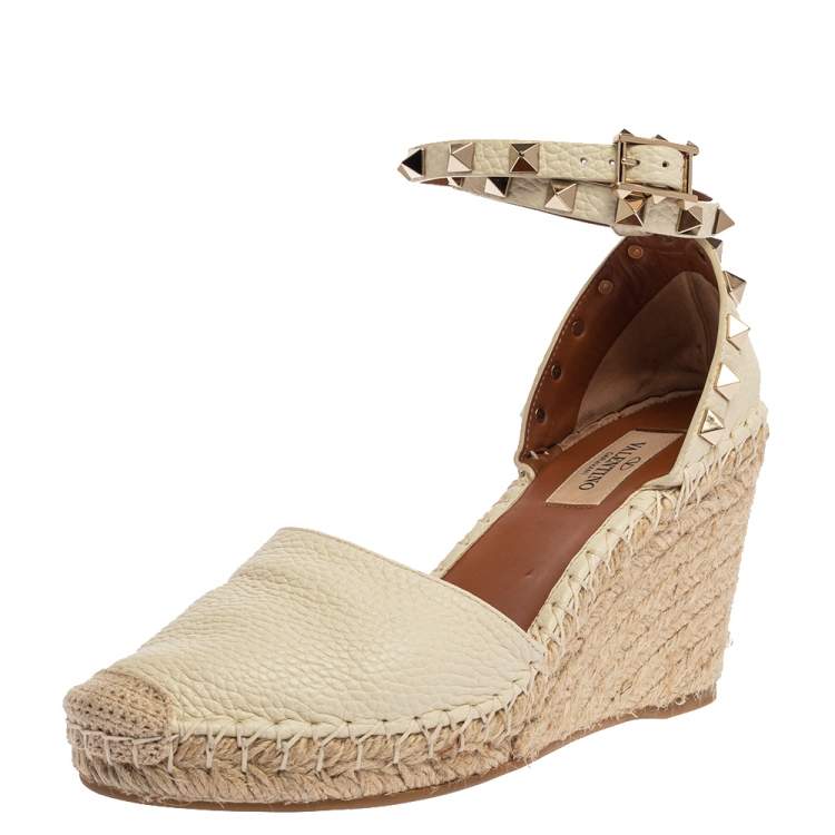espadrille wedge ankle wrap