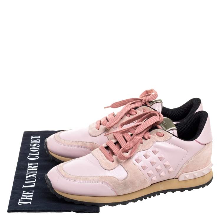 valentino rock runner pink