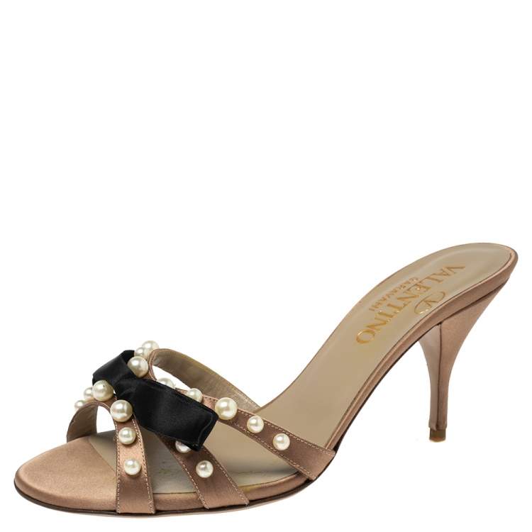 valentino pearl sandals