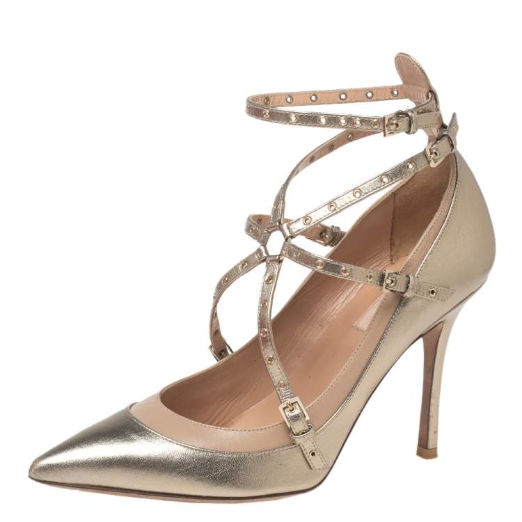 Valentino shops pumps gold