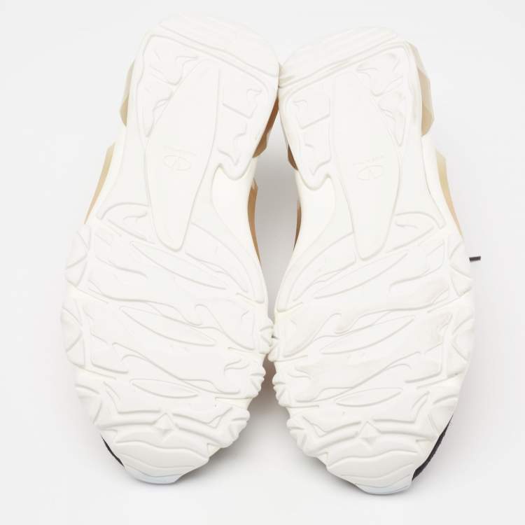 مملوكة مسبقًا Valentino Multicolor  Mesh And Leather Rockrunner Sneakers Size 38.5