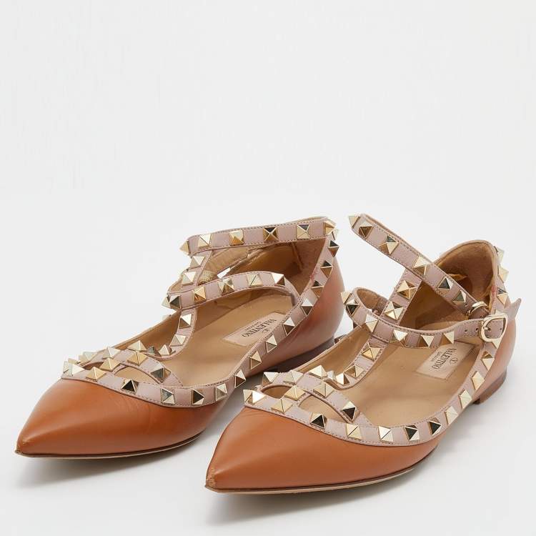 Valentino shop rockstud tan