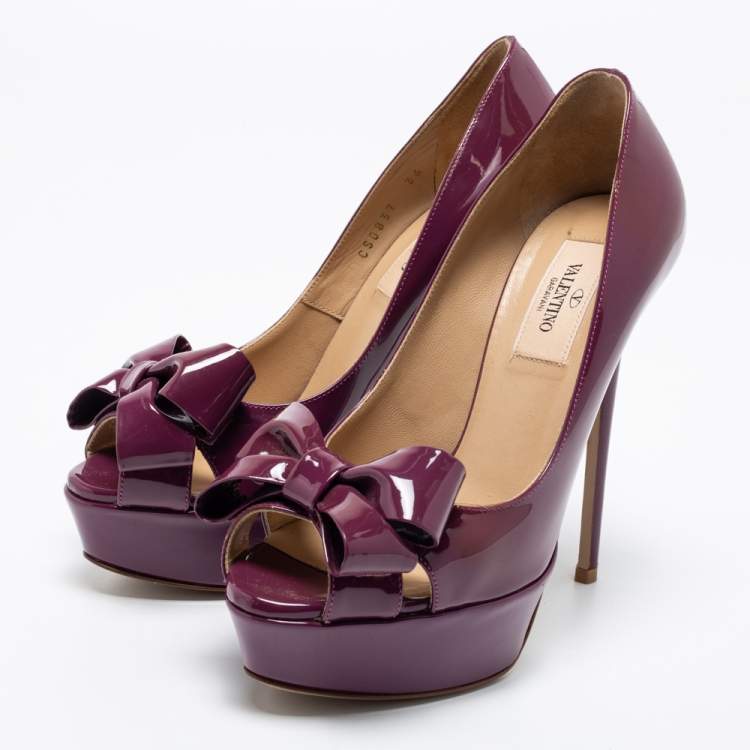 Purple valentino shoes online