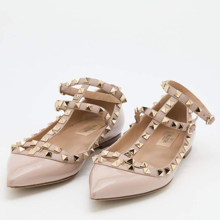 Valentino rockstud cheap caged flats