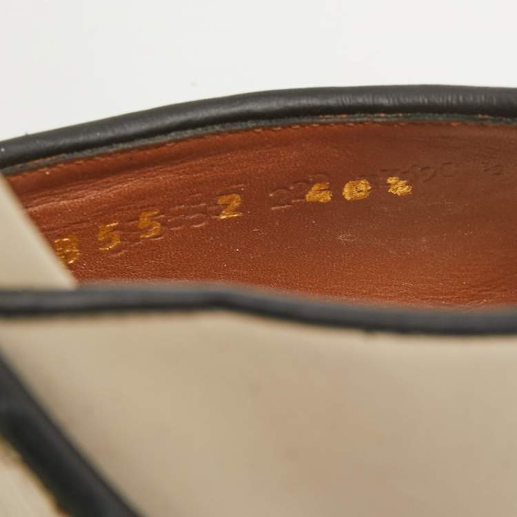 Pre Owned Valentino Cream Leather Platform Ankle Strap  Pumps Size 40.5