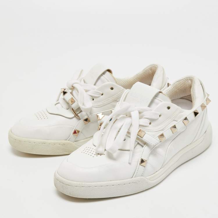 Valentino Leather Rockstud Low Sneakers Size 35 Valentino | TLC