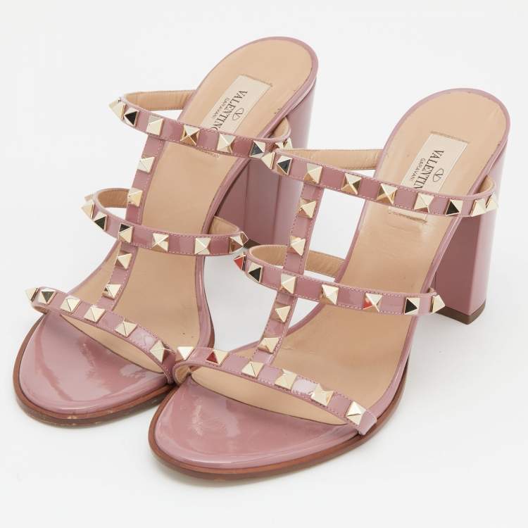 Rockstud caged hot sale slide sandal