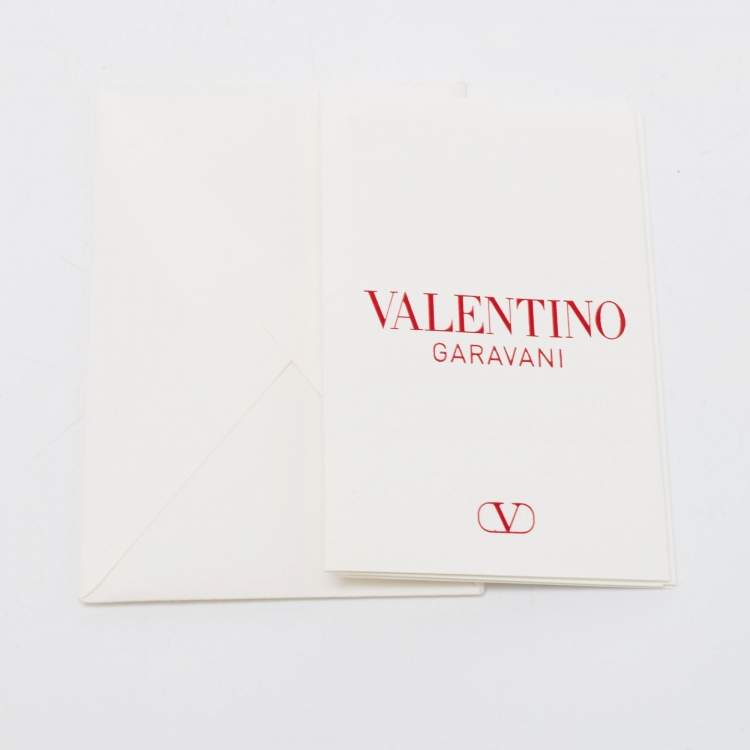 Pre Owned Valentino Cream Leather Roman Stud Flat Slides Size 36