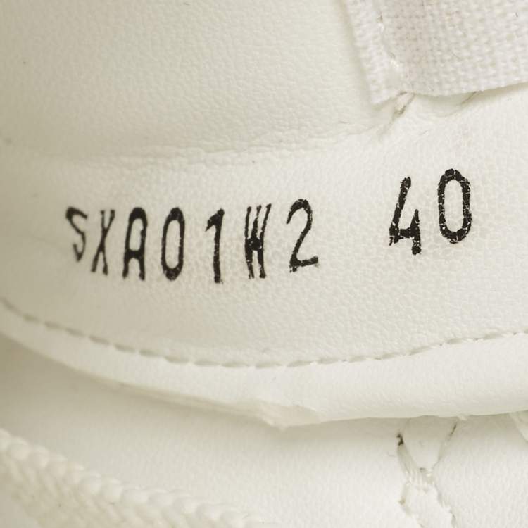Pre Owned Valentino White Leather  Low Top Sneakers Size 40